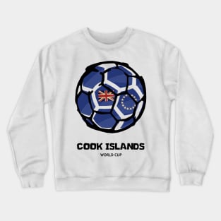 Cook Islands Football Country Flag Crewneck Sweatshirt